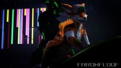 3d_(artwork) 4k absurd_res anal anal_sex anthro blender_cycles bodily_fluids canid canine car cum digital_media_(artwork) doggy_style duo faronfloof faronfloof_(character) fox from_behind_position genital_fluids genitals grabbing_from_behind hi_res hoodbrailen_(character) knot knotted_penis male male/male mammal penetration penis rexouium sex stomach_bulge tongue tongue_out vehicle vrchat vrchat_model watermark