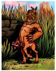 10s 1boy 2019 abs erection male male_only non-human non-human_only oddworld oddworld_stranger's_wrath penis solo steef_(species) stranger_(oddworld) tagme unusual_penis video_games wolfgrease