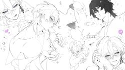 aventurine_(honkai:_star_rail) blowjob dr._ratio_(honkai:_star_rail) gay holding_balls honkai:_star_rail yaoi