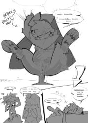 anal anthro bassie_(dandy's_world) cocoa_(dandy's_world) dandy's_world dandys_world drugged drugs drunk_female futanari intersex intoxicated mant0za monochrome tears wrong_hole