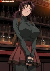 1girls ai_generated aindroidparanoid ass bar big_ass big_breasts big_butt black_lagoon breasts busty curvy cute fat_ass female female_only hair hi_res hips huge_ass huge_breasts human large_ass large_breasts legs narrow_waist panties rebecca_lee revy skirt slim_waist tagme thick_ass thick_thighs uniform voluptuous waist wide_hips