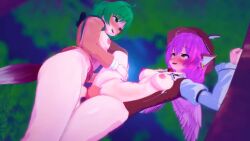 3d animated futanari kyouko_kasodani mightyniku mystia_lorelei tagme touhou video
