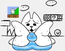 big_ass big_butt bodily_fluids bulge cat_mario feline legs_up looking_at_viewer panties pelnsfw striped_panties sweat syobon_action thick_thighs underwear