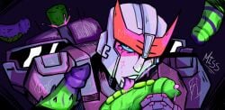 6boys bonecrusher_(transformers) constructicons cuntboy energon gangbang gay hook_(transformers) intersex licking licking_penis longhaul male male_only markings missu_gum mixmaster multiple_boys multiple_penises orgy precum prowl_(transformers) scavanger scrapper spiked_penis transformers transformers_idw vaginal_penetration valve_penetration valveplug writing_on_body yaoi