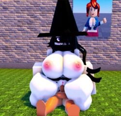 1boy 1girls 3d animated big_breasts big_penis cone_hat cowgirl_position cum_in_pussy cum_inside dark_skinned_male female gameplay longer_than_30_seconds myusuario roblox roblox_game roblox_studio robloxian sex shorter_than_one_minute sound tagme thighs video white_skinned_female whorblox_adventure