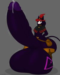 1boy 1male anthro ass balls balls_tattoo big_ass big_balls big_butt big_cock big_genitalia big_penis bulge cloak cock gray_background grey_background huge_ass huge_balls huge_butt huge_cock huge_penis huge_testicles huge_thighs hyper hyper_ass hyper_balls hyper_genitalia hyper_penis hyper_testicles male male_focus male_only penis precum precum_drip stemingbunbun tagme testicles thick_thighs thigh_highs thighs thong wizard_hat