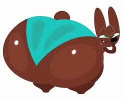 animated ass ass big_ass bouncing_ass breathotter bunny cocoa_the_bunny huge_ass lagomorph male male_focus male_only massive_ass tagme twerking