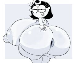 1girls 2025 2d 2d_(artwork) anus anus_peek ass ass_bigger_than_head ass_bigger_than_torso big_ass big_breasts big_butt breasts breasts_bigger_than_head breasts_bigger_than_torso breasts_out female female_only furu_flami huge_ass huge_breasts huge_butt large_nipples looking_at_viewer looking_back mascot nurse_poptarts pop-tart_girl pop-tarts seductive seductive_smile self_grope