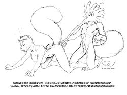 1990s 1994 20th_century anthro couple cum cum_inside cumshot doug_winger educational erection facial female female_ejaculation funny humor male messy nude optical_terrorist orgasm penis raised_tail rodent sex squirrel straight tail