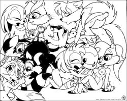 amy_rose anthro archie_comics barby_koala bunnie_rabbot canine cat chipmunk echidna fatalis feline fox fur furry hedgehog hershey_the_cat julie-su knuckles_the_echidna koala lagomorph lupe_the_wolf male mammal marsupial mobian_(species) monotreme orgy rabbit rodent sally_acorn sega sonic_(series) sonic_satam sonic_the_hedgehog sonic_the_hedgehog_(archie) sonic_the_hedgehog_(comics) sonic_the_hedgehog_(series) tails wolf