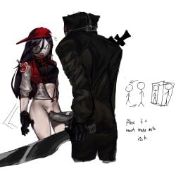 1boy 1girls before_penetration before_sex black_gloves black_hair bottomless breasts butcher_vanity_(synthesizer_v) cap crackship female forsaken_(roblox) gloves half_dressed half_naked half_naked_female half_nude half_nude_female holding_object holding_weapon light-skinned_female lornan1hater male mask masked masked_female masked_male no_pants no_penetration no_underwear partially_clothed penis penis_out pussy roblox roblox_game robloxian self_upload slasher_(forsaken) standing standing_sex straight taller_male thighs vagina vanity_slasher yi_xi_(synthesizer_v)