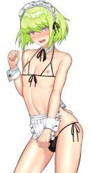 androgynous femboy karasu lio_fotia maid maid_headdress promare short_hair twink