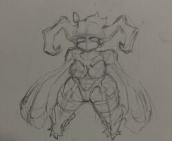 1girls 2025 big_forearms boobs breasts female female_only flora_fauna horns leaves lingerie no_mouth nude original original_character plant plant_girl rippledvoice self_upload short_hair shortstack thick_thighs thighs traditional_media_(artwork) tree