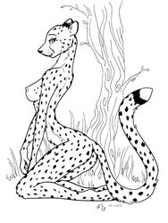 2005 ass breasts cheetah feline female fio looking_at_viewer