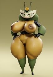 1girls 3d 3d_model ai ai_generated alien_robot big_ass big_breasts big_butt female female_focus female_only green_body milf my_life_as_a_teenage_robot queen_vexus robot robot_girl robot_humanoid simple_background solo solo_female tagme thicc thick_ass thick_legs thick_thighs vexus villainess voluptuous voluptuous_body vulkyasha_(style) yellow_body