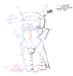 1girl1boy backshots black_cloak black_clothes blue_body blue_eyes blue_hair blue_skin curvy_body curvy_female curvy_figure curvy_hips doctor dusekkar_(forsaken) female forsaken forsaken_(roblox) grabbing grabbing_from_behind komas97 loveshot_(forsaken) magical_girl medical medical_instrument medium_breasts nervous penis penis_in_pussy penis_out pumpkin pumpkin_girl pumpkin_head roblox roblox_game taph_(forsaken) trans_woman transfem tunic