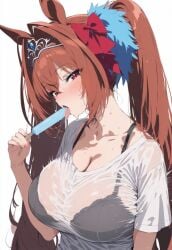 1girls ai_generated animal_ears anthropomorphization daiwa_scarlet_(umamusume) female legs tagme umamusume umamusume_pretty_derby young