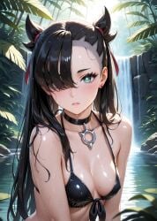 ai_generated bikini bikini_top female jungle marnie_(pokemon) pokemon