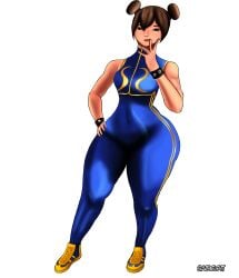 1girls asian asian_female athletic athletic_female chun-li chun-li_(fortnite) chun-li_(street_fighter_6) female huge_ass huge_breasts huge_butt huge_thighs muscular muscular_female sablec4t