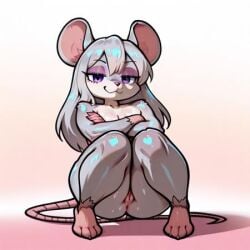 ai_generated curvy female furry furry_female mouse_ears mouse_girl mouse_tail wide_hips