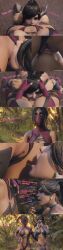 2girls 3d ass_slap cleavage comic cunnilingus dialogue english_text eye_contact face_mask female female_only fit_female incest kitana kiteena mileena mortal_kombat mortal_kombat_(2011) public shizzyzzzzzz sisters slap slapping_ass slapping_butt tagme text yuri