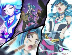 2boys blue_maiden breasts female makino_tomoyasu multiple_boys yu-gi-oh! yu-gi-oh!_vrains zaizen_aoi