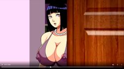 big_breasts black_hair boruto:_naruto_next_generations comic hyuuga_hinata imminent_sex milf naruto naruto_(series) naruto_shippuden patreon screenshot super_melons surprised transparent_clothing white_eyes