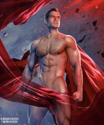 1boy actor carlos_gzz caucasian caucasian_male celebrity clark_kent covered_crotch dc dc_extended_universe heat_vision henry_cavill in_character kal-el male male_only man_of_steel muscles muscular muscular_male solo solo_male superman