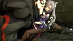 3d ambiguous_penetration animated clothed_sex dubious_consent dungeon genshin_impact hilichurls_(species) holding hyperweedtumblespeed keqing_(genshin_impact) mitachurl no_sound purple_eyes purple_hair riding_penis sex size_difference source_filmmaker straight tagme twintails video