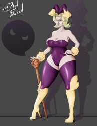 agatha_(pokemon) big_ass big_breasts blonde_hair bunnysuit female female_only game_freak gilf high_heel_boots knee_boots lopunny lopunny_(cosplay) nintendo pokemon pokemon_(cosplay) pokemon_(species) r3dfossil solo