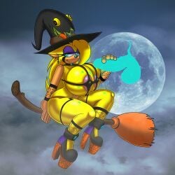 2022 ass breasts halloween holidays kay_the_android magic_user sega sin_the_hedgehog sinshadowed sonic_(series) sonic_the_hedgehog_(series) witch