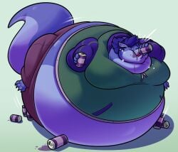 anthro big_breasts blueberry_inflation breasts female hyper hyper_fat inflation roundwombo spherical_inflation sunken_head sunken_limbs tagme