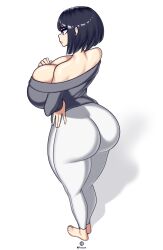 ass ass big_ass big_breasts big_breasts big_butt black_hair breasts breasts onaeane thick_thighs