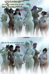 3d 6+girls 6girls breedingduties communal_shower d.va dark_skin doctor embarrassed female female_only freudian_slip huge_belly huge_breasts large_breasts mei_(overwatch) mercy mommy_kink multiple_girls multiple_pregnancies overwatch pharah pregnant ready_to_pop shower stethoscope stethoscope_between_breasts tracer wet_skin zarya