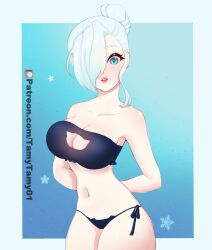 blue_eyes light-skinned_female pale-skinned_female patreon patreon_reward rwby solo solo_female tamytamy01 white_hair winter winter_schnee