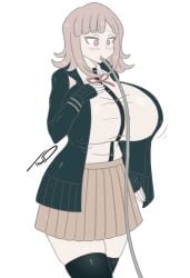 1girls big_breasts breast_expansion breast_inflation breasts clothed clothes clothing danganronpa danganronpa_2:_goodbye_despair female female_only fully_clothed hips huge_breasts human human_only humanoid large_breasts nanami_chiaki smooth_skin solo solo_female super_danganronpa_2 that-girl-whodraws thick thick_thighs thighs wide_hips