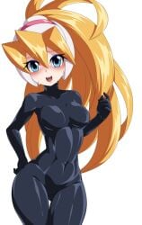 blonde_hair ciel_(mega_man) mega_man mega_man_zero semikichi tagme