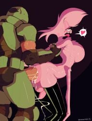 2boys 4_arms anal anal_sex angel_dust_(hazbin_hotel) ass balls bare_shoulders bethesda_softworks big_breasts breasts butt crossover crossover_pairing crossover_shipping cum cum_in_ass cum_inside cum_while_penetrated cumshot doom doom_slayer_(doom) dracreloaded femboy gay hazbin_hotel heart id_software large_breasts male male_on_femboy male_only multi_arm multi_limb open_mouth penis power_armor sex sharp_teeth simple_background thighhighs tongue veiny_penis video_game_character yaoi