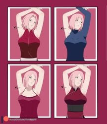 1girls 2022 age_progression aged_up agung911 alternate_hairstyle armpits boruto:_naruto_next_generations breasts clothed clothing female female_only green_eyes hairstyle_change kunoichi looking_away multiple_positions naruto naruto:_the_last naruto_(series) naruto_shippuden ninja pink_hair sakura_haruno shounen_jump solo solo_focus tagme upper_body