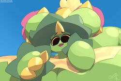 adriana_(rubyqm) anthro big_breasts breasts cactus female ficusart huge_breasts ludicolo maractus pokemon pokemon_species tagme