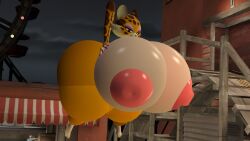 ass big_ass big_breasts big_thighs breasts clawroline female floating garry's_mod hourglass huge_ass huge_breasts huge_thighs inflation kirby_(series) kirby_and_the_forgotten_land legoben2 nintendo nipples sfm tagme thick_thighs thighs