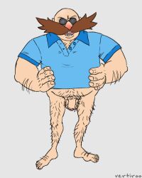 bald balls dr._eggman dr_robotnik facial_hair gay hairy male male_only moustache overweight overweight_male pantsless penis sega solo solo_male sonic_(series) sonic_the_hedgehog_(series) vertiroo