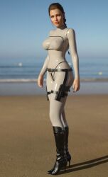 1girls 3d 3d_(artwork) angelina_jolie big_breasts boots breasts celebrity daz3d daz_studio female female_only heels high_heel_boots high_heels lara_croft lara_croft_(angelina_jolie) latex pin3d solo tagme tomb_raider