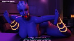 3d alien alien_girl alien_humanoid bondage canine_penis comic comic_page dubious_consent english english_text futanari knotted_penis liara_t'soni mass_effect quarian self_upload tali'zorah_nar_rayya vikhlop