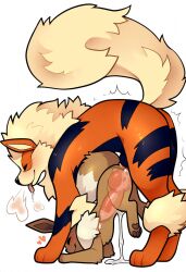 ai_generated arcanine breeding eevee feral feral_on_feral knot knotted knotting nai_diffusion novelai pokemon pokemon_(species) size_difference x-ray