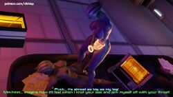 3d alien alien_genitalia alien_girl alien_humanoid asari asari_futanari comic comic_page english english_text futanari huge_cock liara_t'soni mass_effect shiala vikhlop