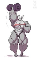 abs biceps big_breasts big_muscles breasts disney extreme_muscles female huge_muscles hyper_muscles jolly_jack judy_hopps large_breasts large_muscles muscle_growth muscles muscular muscular_arms muscular_female muscular_legs muscular_thighs rabbit weights zootopia