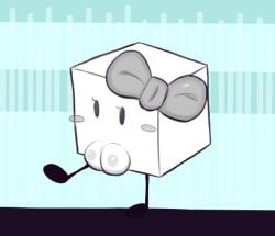 blush bow boxboy! eyelashes kalmlyhere mob_face plump_labia qucy simple_background waddling_head