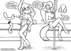 2006 anthro breasts canine dancing female fox frenchie fur furry greycat_rademenes jt_thunderfox living_clothes nude pole_dancing poodle vixy_redison