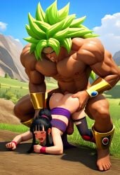 3d_(artwork) ai_generated ambiguous_penetration broly broly_(dragon_ball_super) chichi crying crying_with_eyes_closed defeated defeated_heroine doggy_style dragon_ball dragon_ball_super from_behind fucked_into_submission fucked_senseless fucked_silly huge_cock huge_size_difference imminent_penetration imminent_rape imminent_sex in_pain interspecies legendary_super_saiyan muscular muscular_male outdoors outdoors_sex painful painful_penetration rape raped size_difference super_saiyan super_saiyan_3 tears torn_clothes